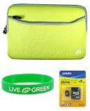 Acer Aspire One AOD150 10.1-Inch Netbook Compatible Neorpene Sleeve Case and 4 GB Micro SDHC Memord Card