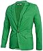 Partiss Mens Slim Fit One Button Outerwear Large,Green