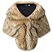 Caracilia Warm Faux Fur Wedding Shawl Wrap for Wedding Party Show huangdiheijian1 S CA95