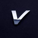 Produkt-Bild: Chrombuchstaben Auto-Schrift 3D-Buchstaben "V" 26mm