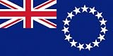 Cook Islands Flag Clear Acrylic Fridge Magnet 2.75 inches x 2 inches