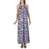Juniors  Mossimo Supply Co. Long Smocked Halter Dress - Purple Paisley Print