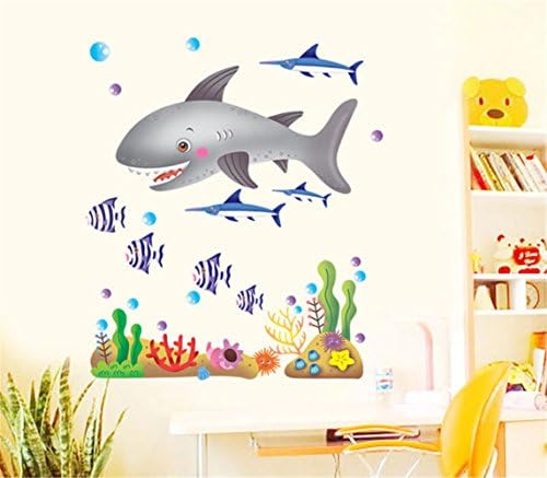 XIDUN Wall Stickers Sharks Removable Children/kids Home - Decors Mural Art Nursery Decal NEW (Decowall-stickers)