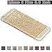 Gravydeals [k] Gold Champagne Glittering Full Body Bling Luxury Glitter Sparkle Protector Film Sticker Decals Skin Cover Wrap for Apple iphone 6 Plus 5.5 Inch