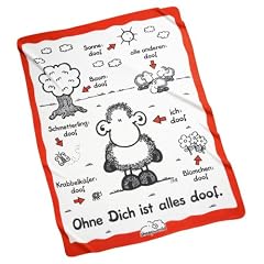 Sheepworld 40419 Fleecedecke - Ohne Dich ist alles doof wei�