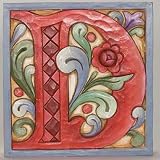 Jim Shore Heartwood Creek Monogram Letter D Figurine 4013215D