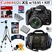 Canon EOS Rebel XS 10.1MP Digital SLR Camera (Black) with EF-S 18-55mm f/3.5-5.6 IS Lens + 8GB Deluxe Accessory Kit