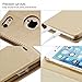 iPhone 6S Plus / 6 Plus Case, Belemay Genuine Cowhide Leather Case Wallet, Flip Wallet Folio Book Cover with [Credit Card Holder] [Kickstand] [Money Pouch] for iPhone 6s Plus & iPhone 6 Plus - Gold