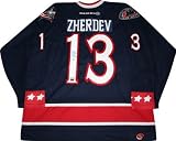 Nikolai Zherdev Columbus Blue Jackets Autographed Replica Jersey