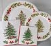 Assorted Spode Christmas Tree Paper Plates & Napkins Set, 72 Pcs, Serves 16