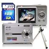 SVP Acqua DC-1251, 5.0MP CMOS Sensor, 12MP Max via Interpolation Digital Still Camera with waterproof case (Free-1GB High Speed SD Card, a Sturdy Tripod)
