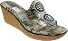 Dezario Angie Women's Comfortable Medium High Cork Wedge Sandals
