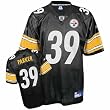 Willie Parker Jersey: Reebok Black Replica #39 Pittsburgh Steelers Jersey