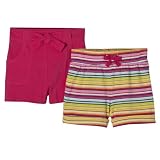 Infant/Toddler Girls' Circo® 2pk Cuffed/Pocket Shorts - Stripe/Pink