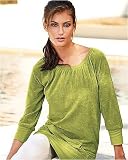 Tunic-length sweatshirt (misses S PERI-DOT)