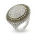 Designer Inspired Bali Style Round Pave CZ Circle title=