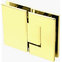 C.R. LAURENCE GEN580UBR CRL Ultra Brass Geneva 580 Series 180 Degree Glass-To-Glass Hinge With 5 Degree Offset