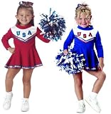 Patriotic Cheerleader Costume - Toddler Costume - Blue - Toddler (3T-4T)