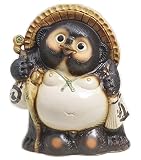 【信楽焼】福ひねり狸　13号　サイズ・約幅34×奥行き23.5×高さ42.5cm
