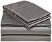 Amazon Brand – Pinzon 400-Thread-Count Pleated Hem Egyptian Cotton Sheet Set - King, Sterling