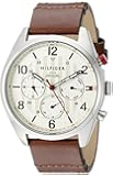 Tommy Hilfiger Men's 1791208 Casual Sport Watch with Brown Band