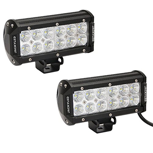 Jackyled 7inch 12v 36w flood beam lights, cree work light bar, pa…
