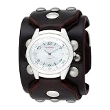 Red Monkey Designs Men's RM788G-JA3 Sin City 3 Brown Leather Silver Dial Watch