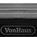 VonHaus 4 Tier Garage Shelving Unit with Wall Brackets - Heavy Duty Black Plastic Interlocking Utility Storage Shelves and Rack - Unit: 52 x 24 x 12 inches