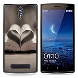 Hard Case Protective Case Smartphone Cover Case for OPPO Find 7 X9077 X9007 // Love Book Love // CooleCell Gift Phone case Shop