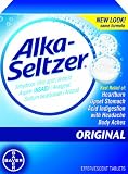 Alka-Seltzer Original Effervescent Tablets with Aspirin, 24-Count (Pack of 2)