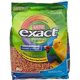 Kaytee Exact Rainbow Premium Daily Nutrition for Canaries and Finches by Exact