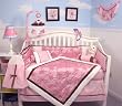 SoHo Satin Rose Garden 10 pcs Baby Crib Bedding Set