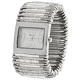 Geneva Women's Platinum Safety Pin Stretch Watch