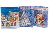 Christmas Design Gift Bag 33cm X 9.6cm X 41cm 3 PER PACK (251326)