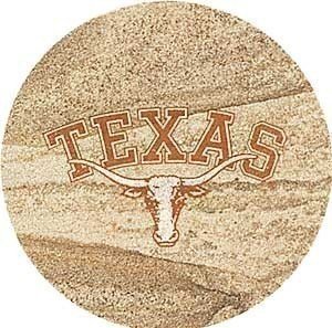 Thirstystone Natural Sandstone Set of 4 Coasters University of Texas
