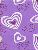 Lavender Lilac Hearts Twin Microfiber Sheet Set Divatex Kids Sheets
