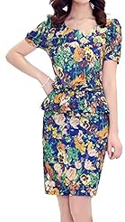 General Print Short Summer  Dress