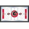NHL Calgary Flames Framed Hockey Rink Mirror - 15Lx26W"