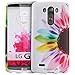 Fosmon MATT-DESIGN Rubberized Protective Hard Case for LG G3 [All carriers] - Retail Packaging (Colorful Sunflower)
