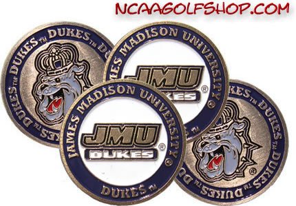 James Madison Dukes Golf Ball Markers