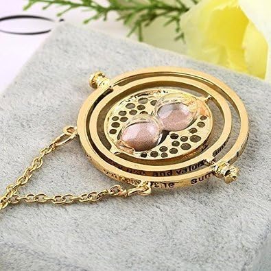 LORZ Harry Potter Hermione 18k Gold TIME TURNER NECKLACE Noble Wizard World us seller