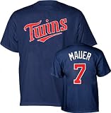 Joe Mauer Minnesota Twins Kids 4-7 Name and Number T-Shirt