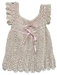 Handmade Organic Cotton Baby Dress - Pretty Princess (100% Crocheted By Hand)
