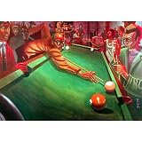 Justin Bua (Behind the Eight Ball) Art Poster Print - 24x32