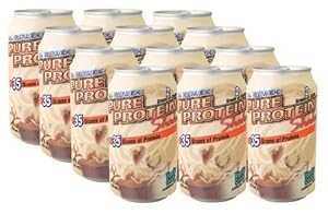 Worldwide Sport Pure Protein Ready to Drink Shake 35 Grams Protein Vanilla Cream - 48 Drinks