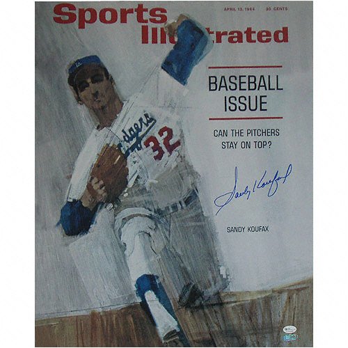 Sandy Koufax Los Angeles Dodgers - Sports Illustrated Cover - Autorgraphed 16x20 Photograph