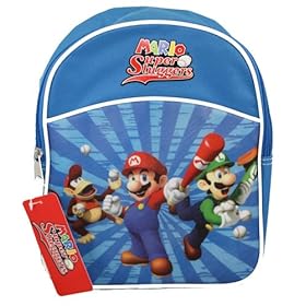  Super Mario Brothers 15 inch Backpack Mario Super Sluggers