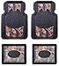 Realtree Outfitters Camo Car Truck SUV Front & Rear Seat Heavy Duty Trim-to-Fit Rubber Floor Mats - 4PC
