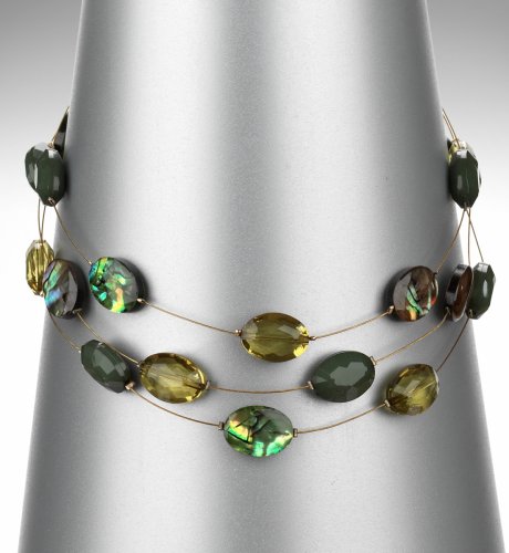 Multi-Row Gem Necklace