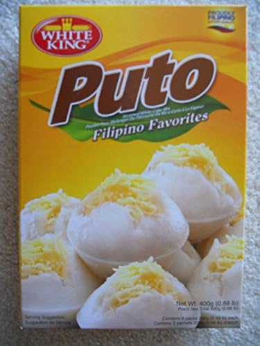 Lot of 2 White King Puto Steamed White Cake Mix 400gr (2pk x 200gr)